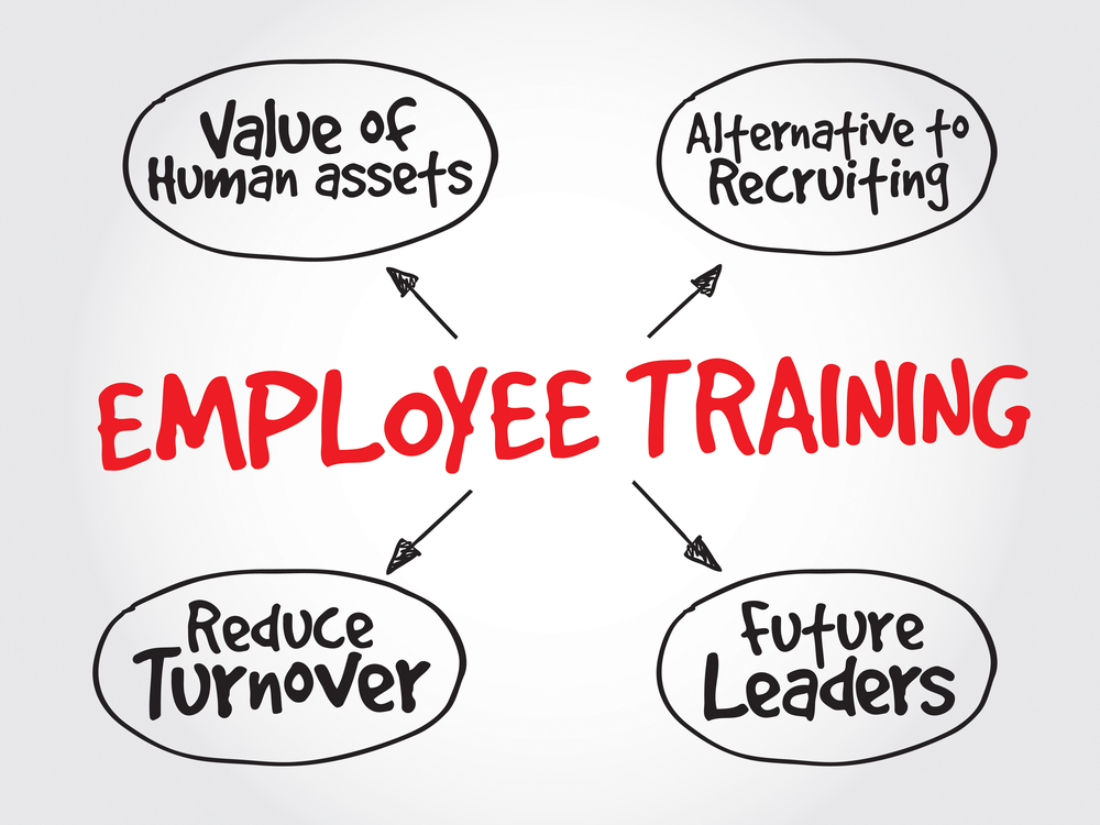 Employee training strategy mind map